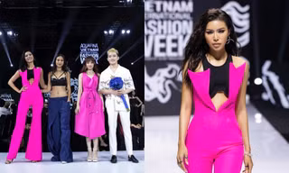 Siêu mẫu Minh Tú làm vedette trong show thời trang nhưng lại bị nhà thiết kế “bơ đẹp”?