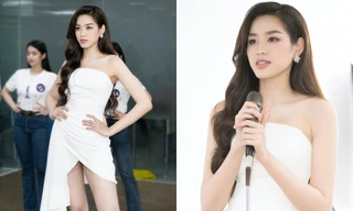 Hoa hậu Đỗ Thị Hà khoe chân dài miên man trong buổi huấn luyện thí sinh Miss EAUT 2023