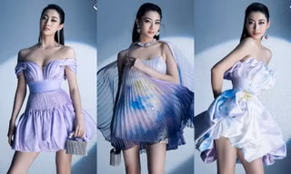 Hoa hậu Lương Thùy Linh khoe chân dài ngút ngàn trong BST váy dạ tiệc của NTK Đỗ Long