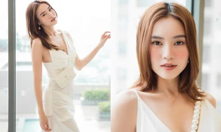 Ninh Dương Lan Ngọc khoe thần thái ngọc nữ trong mẫu váy trắng với thiết kế không dễ mặc