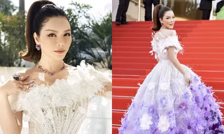 Lý Nhã Kỳ nổi bật trên thảm đỏ Cannes, đeo bộ trang sức có giá trị siêu khủng