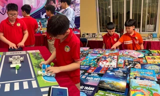 Tween Tiểu học CLC Tràng An hào hứng tham gia Ngày hội Sách và STEM 2024