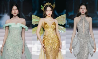 Dàn người đẹp Hoa hậu Việt Nam hội tụ tại show thời trang: Thanh Thủy xinh như Tinberbell