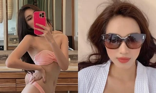 Hoa hậu Đỗ Thị Hà khoe thân hình cực phẩm trong bộ bikini mang sắc màu yêu thích