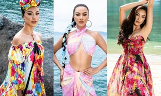 Á hậu Kim Duyên khoe sắc vóc chuẩn quốc tế trong trang phục được tái chế từ sợi hoa sen