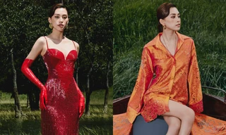 Hoa hậu Tiểu Vy diện trang phục dạ hội, khoe sắc giữa xứ Đà Lạt mộng mơ