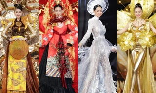 Miss Grand Vietnam 2022: Nam Em và dàn Hoa - Á hậu trình diễn trang phục dân tộc đẹp mãn nhãn