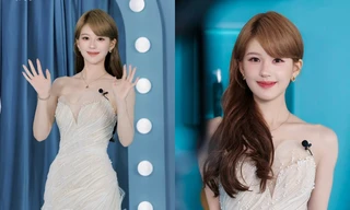 Triệu Lộ Tư khoe nhan sắc ngọt ngào, diện váy 65 triệu của thương hiệu Việt