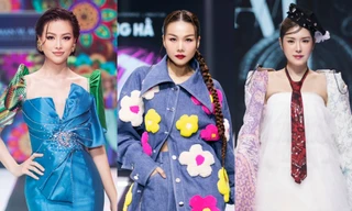 Thanh Hằng bị sốt vẫn cực "slay" trên sàn diễn cùng dàn Hoa hậu, Nam vương quốc tế