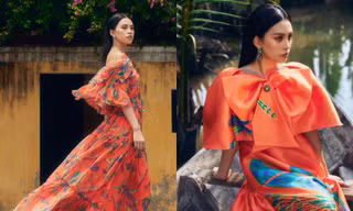 Hoa hậu Tiểu Vy hóa "nàng thơ phố Hội" trong loạt thiết kế rực sắc màu