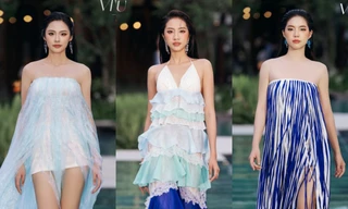 Top 3 Hoa hậu Việt Nam 2024 lần đầu trình diễn thời trang sau đăng quang