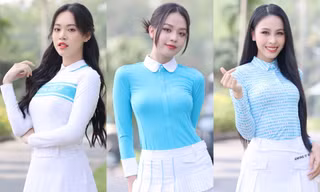 Tiền Phong Golf Championship 2023: Hoa hậu Thanh Thủy khoe nhan sắc dịu dàng trong nắng Thu