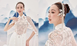 Hoa hậu Bảo Ngọc diện áo dài cách điệu mở màn Chung kết Miss Intercontinental 2023