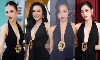 4 nàng hậu cùng chọn thiết kế cắt xẻ hiểm hóc, Thủy Tiên hay Đỗ Thị Hà mặc đẹp hơn?