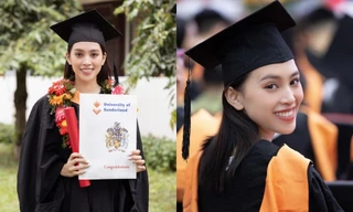 Hoa hậu Tiểu Vy khoe nhan sắc xinh đẹp trong ngày nhận bằng tốt nghiệp đại học