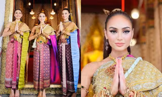 Hoa hậu R'Bonney Gabriel diện trang phục truyền thống Đông Nam Á, fan chờ cô mặc áo dài