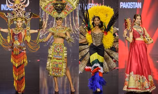 Ngắm trang phục dân tộc ấn tượng của dàn thí sinh trong đêm Bán kết Miss Charm 2023