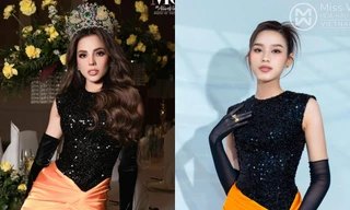 Màn "đụng hàng" đỉnh cao của Hoa hậu Đỗ Thị Hà và Miss Grand Luciana Fuster