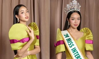 Hoa hậu Thanh Thủy không ngại diện trang phục với màu sắc rất kén người mặc