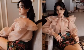 Lâu lắm mới tung ảnh, Hoa hậu Đỗ Thị Hà đổi phong cách “bánh bèo” nhưng cực cuốn hút