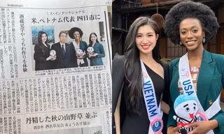Miss International 2023: Á hậu Phương Nhi xuất hiện trên truyền thông Nhật