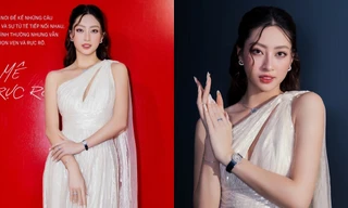 Hoa hậu Lương Thùy Linh diện thiết kế của Elie Saab trong lần đầu làm MC WeChoice