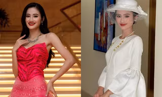Miss World 2025: Ý Nhi diện trang phục lấy cảm hứng từ hoa sen tại phần thi Top Model