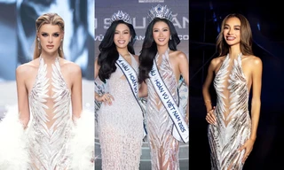 Vừa đăng quang, Hoa hậu Phương Linh đã đụng hàng váy áo với 2 nàng hậu quốc tế