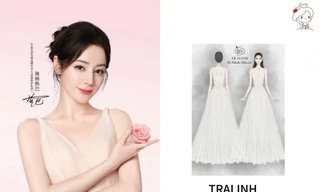 Địch Lệ Nhiệt Ba khoe dáng "mình hạc xương mai" với trang phục của NTK Việt Nam