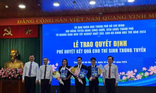 3 nhân sự đầu tiên được tuyển thẳng theo chính sách thu hút nhân tài của TPHCM