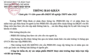 Cảnh báo khẩn về chiêu thức lừa đảo mới liên quan thi tốt nghiệp THPT 