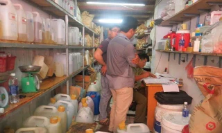 Kiểm tra đột xuất chợ Kim Biên 