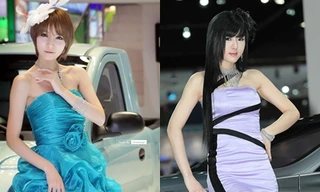 Mỹ nhân xứ Hàn đẹp hút hồn bên xe hơi