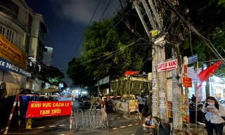 Tám khu vực bị phong toả tại TPHCM do có ca mắc COVID-19