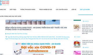 Bệnh viện tư nhân thông báo tiêm vắc xin COVID dịch vụ giá 1,5 triệu đồng/liều