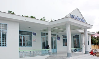 Nhà văn hóa xã Tân Tiến thường đóng cửa. Ảnh: Thanh Chương