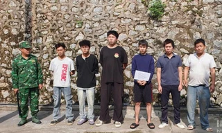 Nhóm nhập cảnh trái phép bị Đồn Biên phòng Chi Lăng bắt giữ.