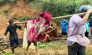 Số người chết do sạt lở đất ở Cao Bằng tiếp tục tăng cao. 