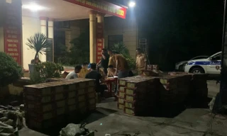 Bắt giữ trên 1 tấn pháo. Ảnh: B.M