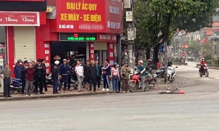 Hiện trường vụ tai nạn ở quốc lộ 1A.