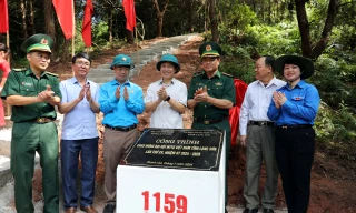 Khánh thành đường kiểm tra mốc giới Lạng Sơn. Ảnh: Duy Chiến 