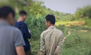 Bắt giữ đối tượng Lương Văn Thiết (bìa phải) -Ảnh: Duy Chiến 