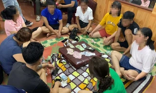 Trong số 18 người tham gia đánh bạc, có cả cán bộ đang công tác tại các xã thuộc huyện Trùng Khánh, Cao Bằng -Ảnh: TL