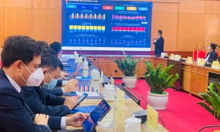 Trung tâm thông tin chỉ đạo, điều hành UBND tỉnh Lạng Sơn được xem như "bộ não số" của địa phương - Ảnh: Duy Chiến 