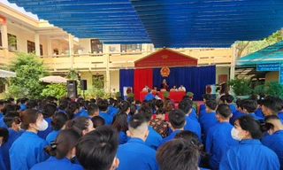 Phiên tòa xét xử lưu động. Ảnh: Duy Chiến 