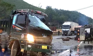 Hiện trường vụ tai nạn .Ảnh: Duy Chiến 