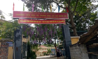 Trường Tiểu học- THCS Điềm He (Văn Quan), nơi xảy ra sự việc nữ sinh bị quỳ, bị đánh trong lớp học -Ảnh: Duy Chiến 