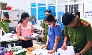 Khám xét cơ sở đào tạo, sát hạch lái xe ở Lạng Sơn. Ảnh: A.T