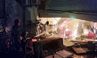 Hiện trường vụ cháy.