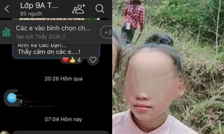 Trước khi "mất tích", N nhắn tin xin phép nghỉ học.